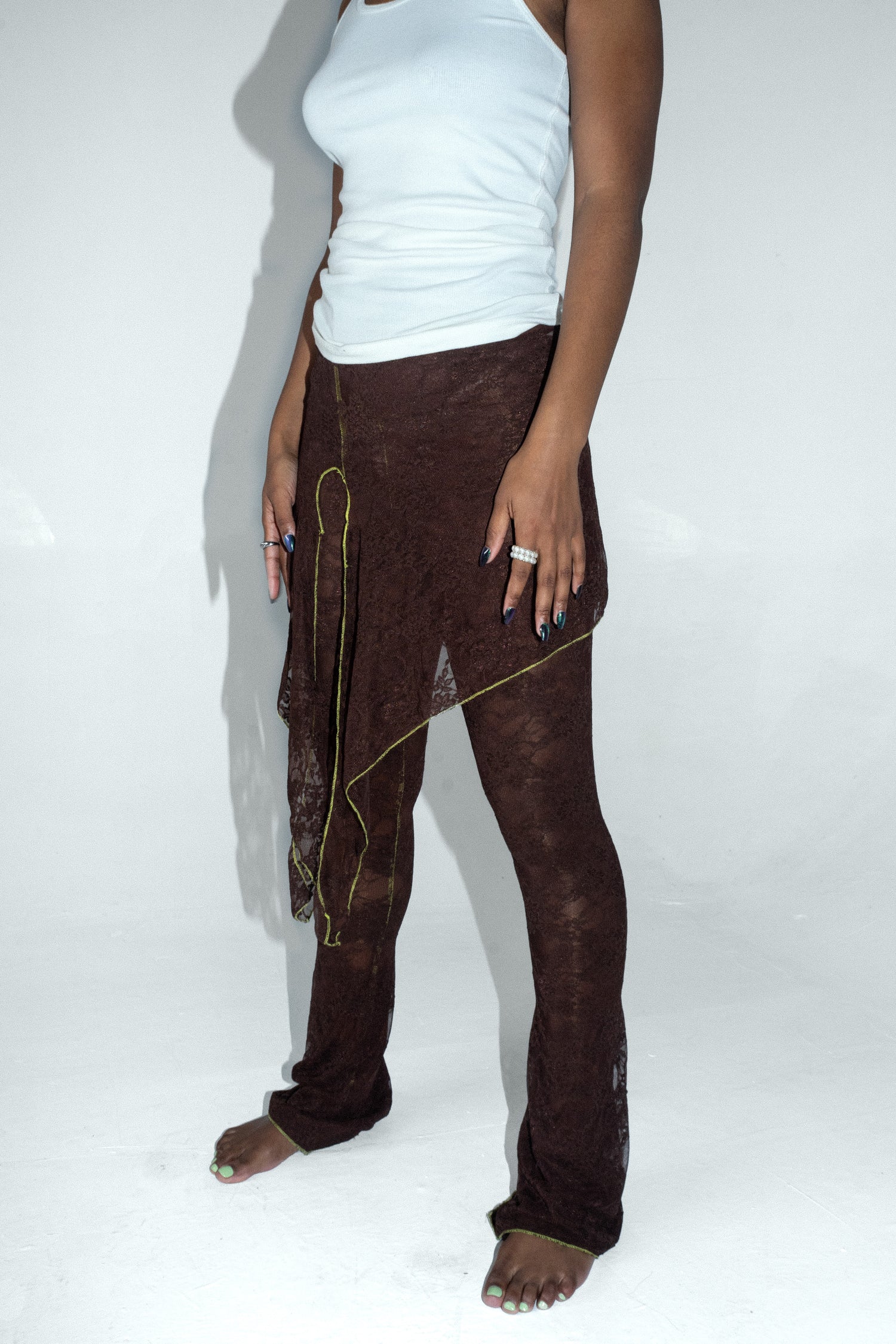 The Lace Pant - Chocolate