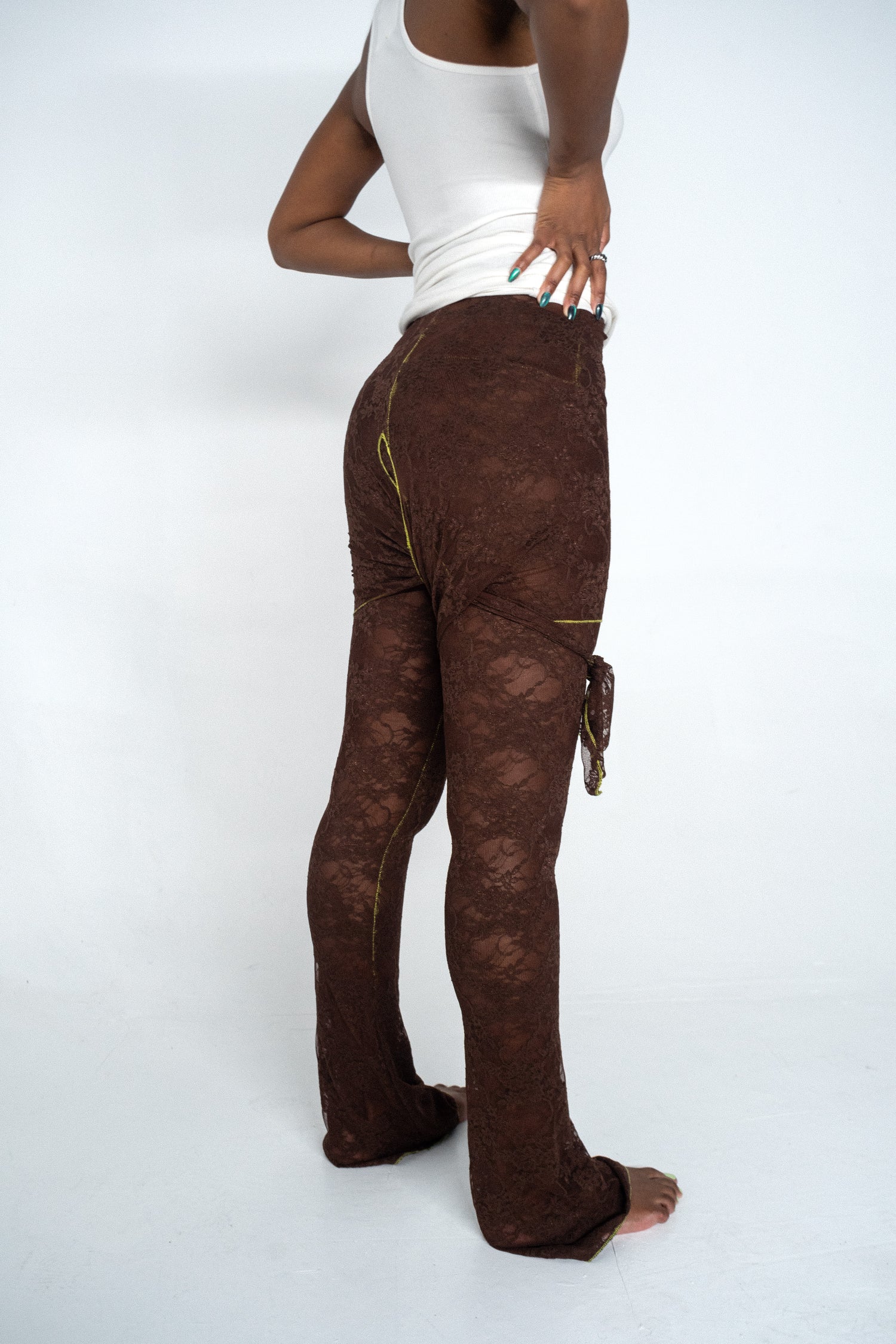 The Lace Pant - Chocolate