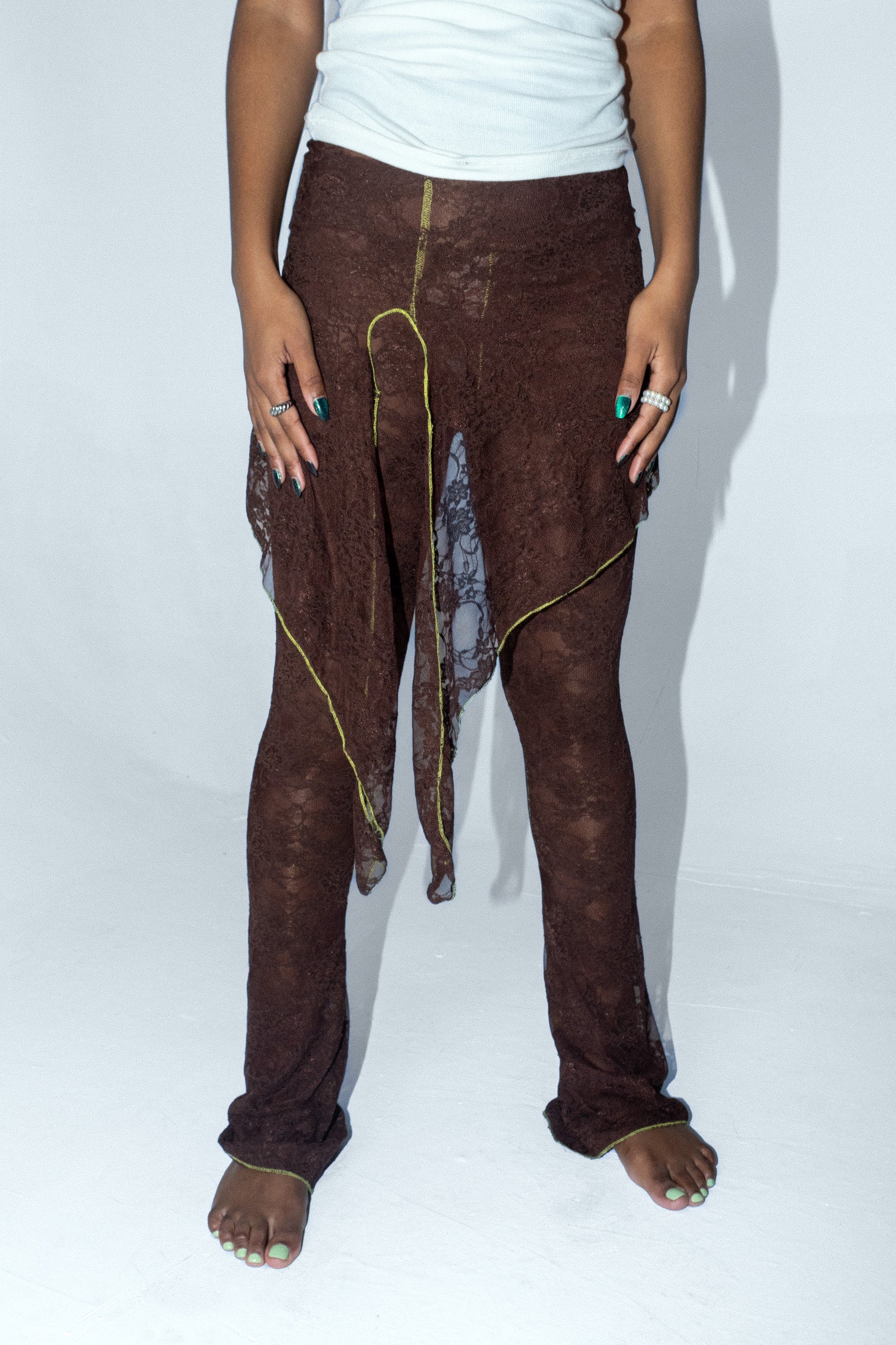 The Lace Pant - Chocolate