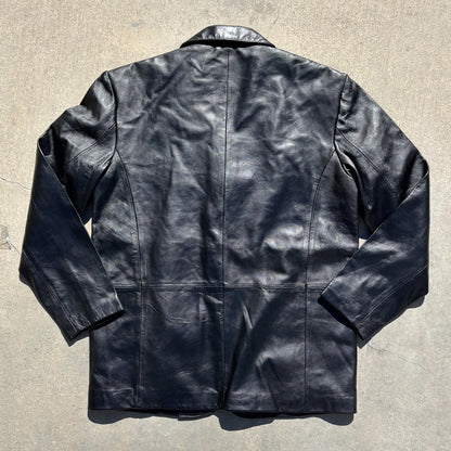 Vintage 90s Leather Blazer