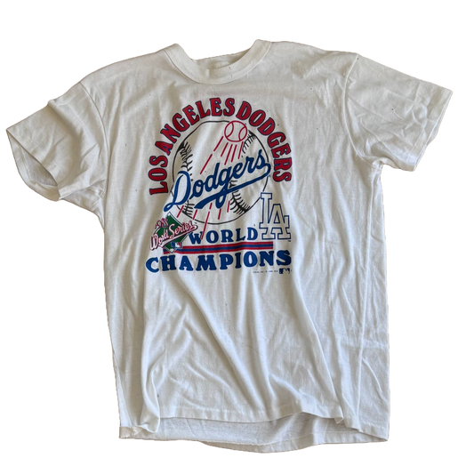 RARE VINTAGE 1988 Dodgers World Champions Tee